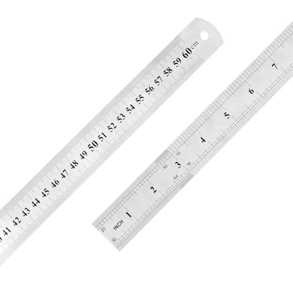 60cm / 24inch metal ruler in stainless steel