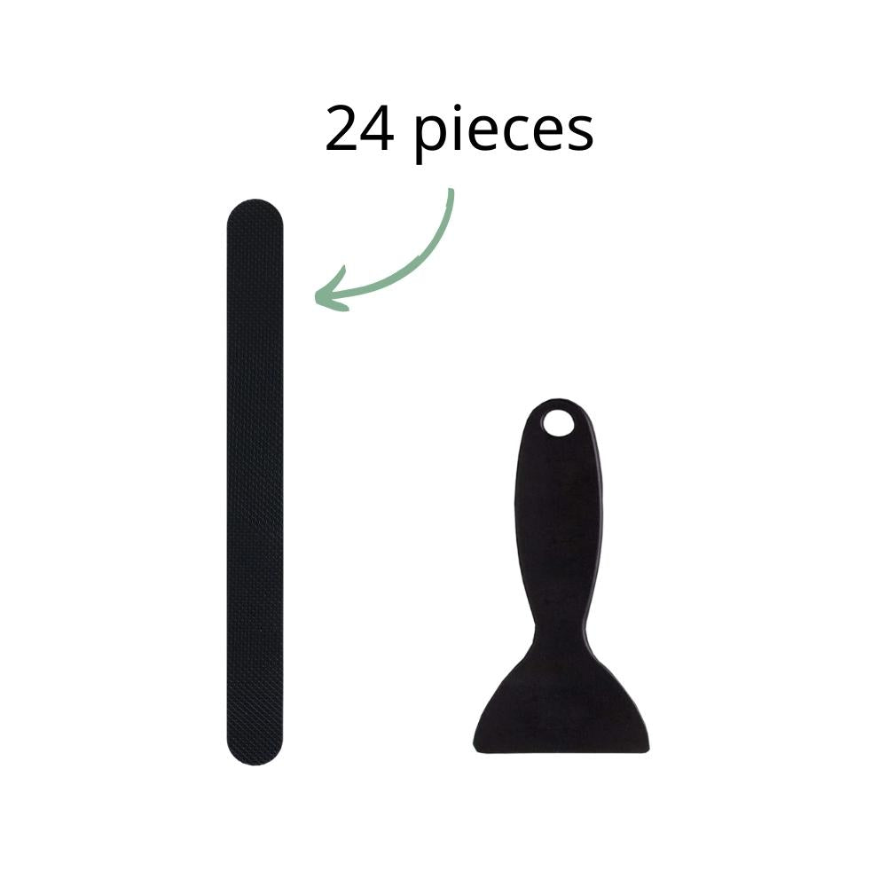 24-pack of black anti-slip grip strips from Vinyl Home