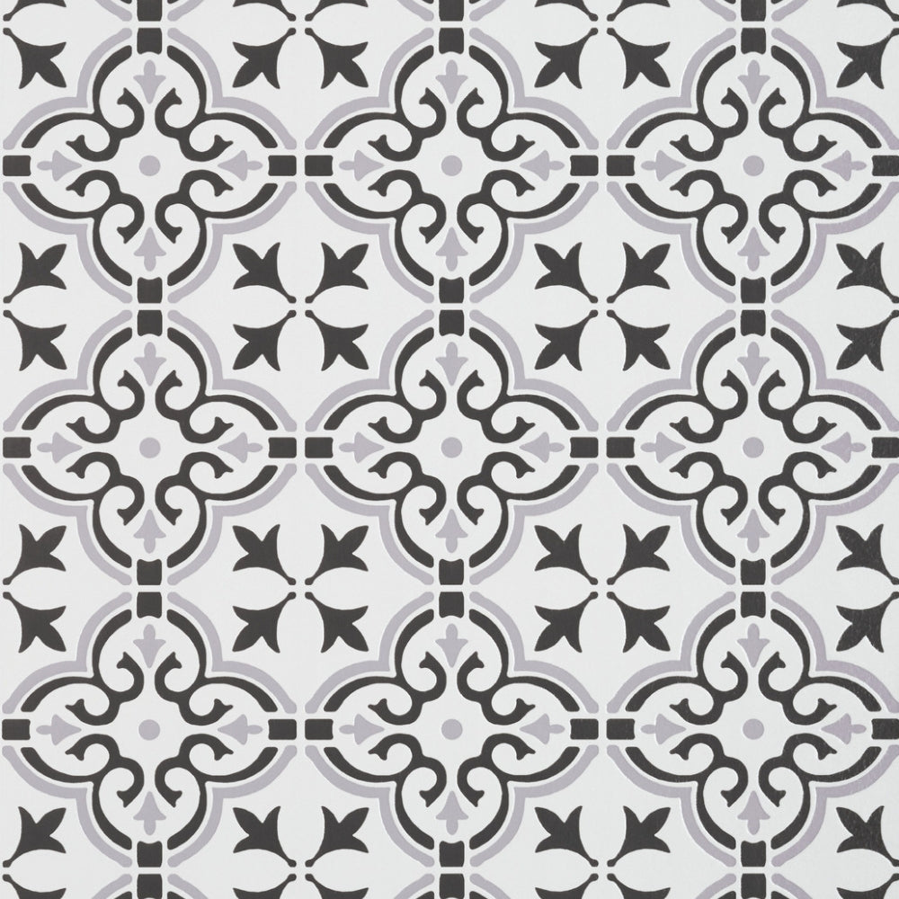 Floral shapes vinyl wallpaper