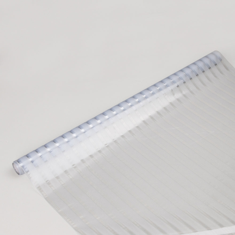 roll of frosted stripes window film.