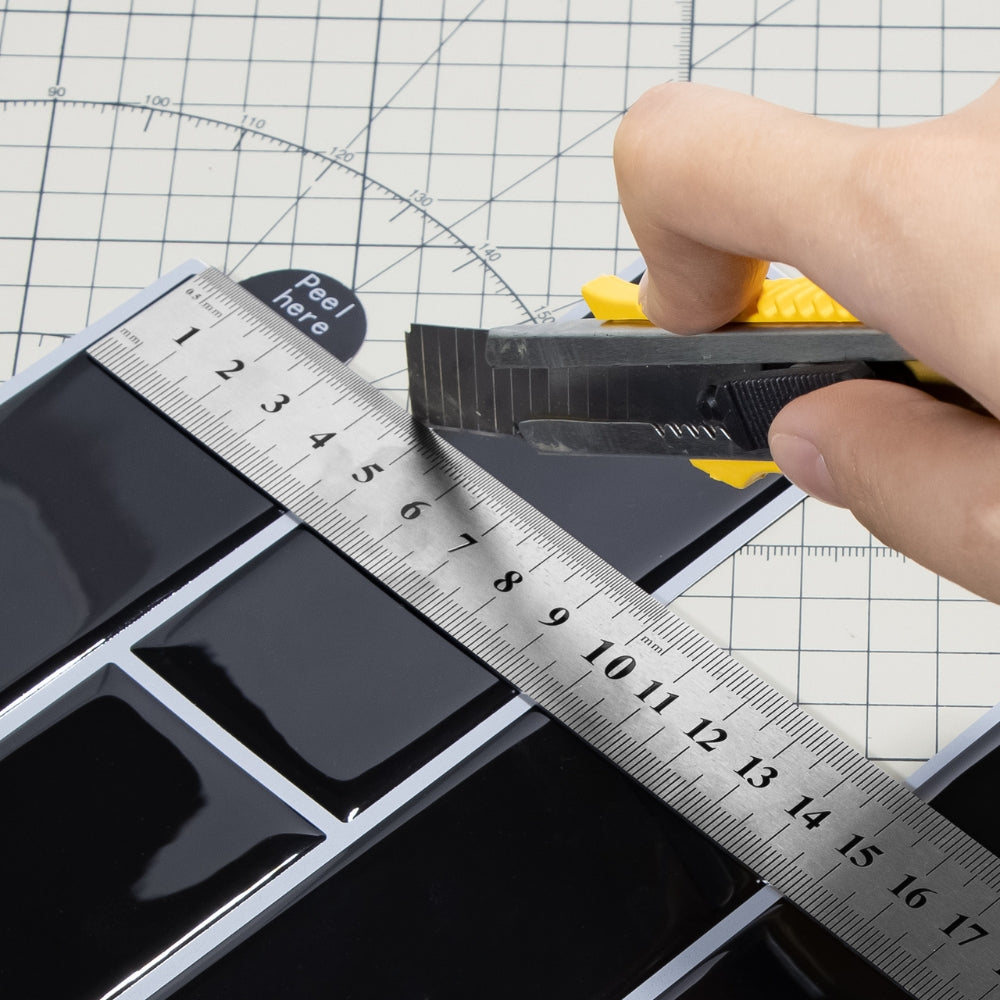 Metal edge stainless steel ruler