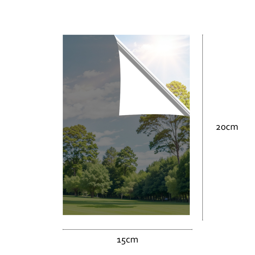 Mirror reflective film sample size