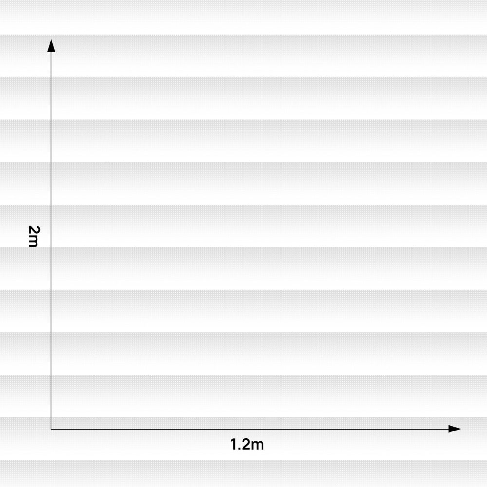 Measurement chart of venetian blinds window film