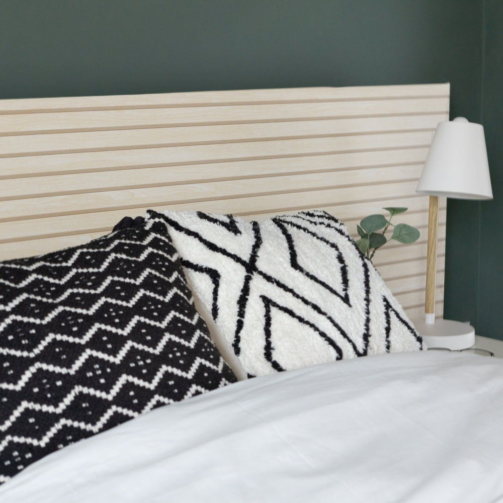 Wooden slats adhesive vinyl bed