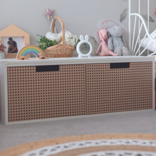 Woven Cane | Adhesive Vinyl - 67.5cm x 2m