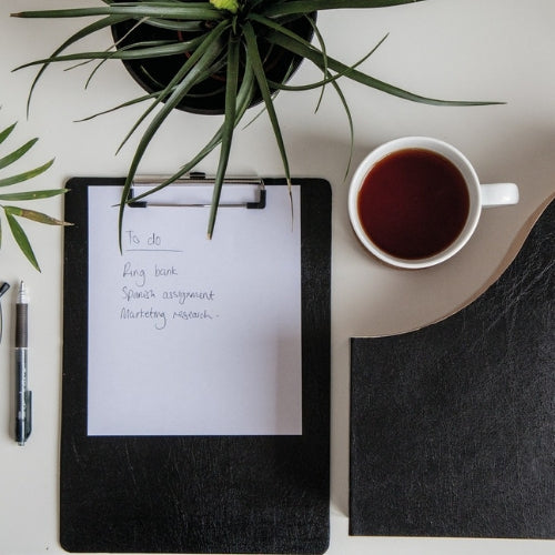 Black Leather - 45cm x 2m - Vinyl Home®