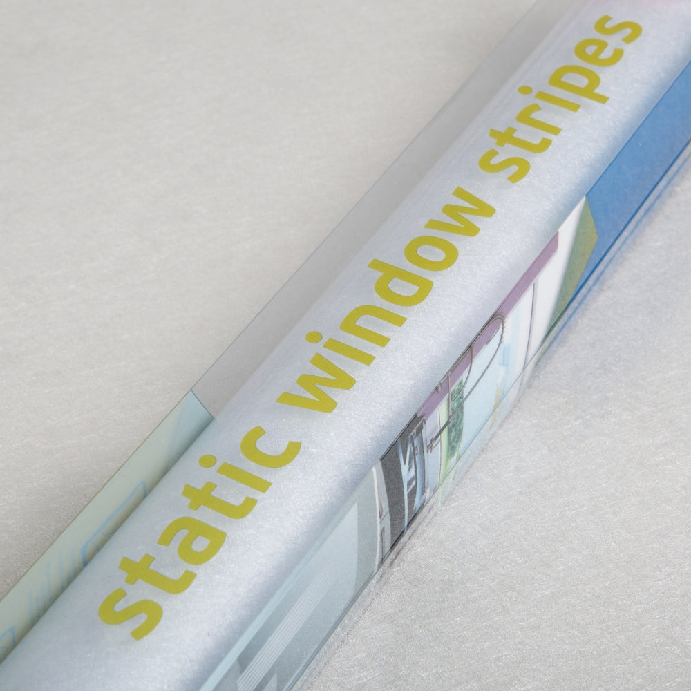 Ava static cling window stripes packaging