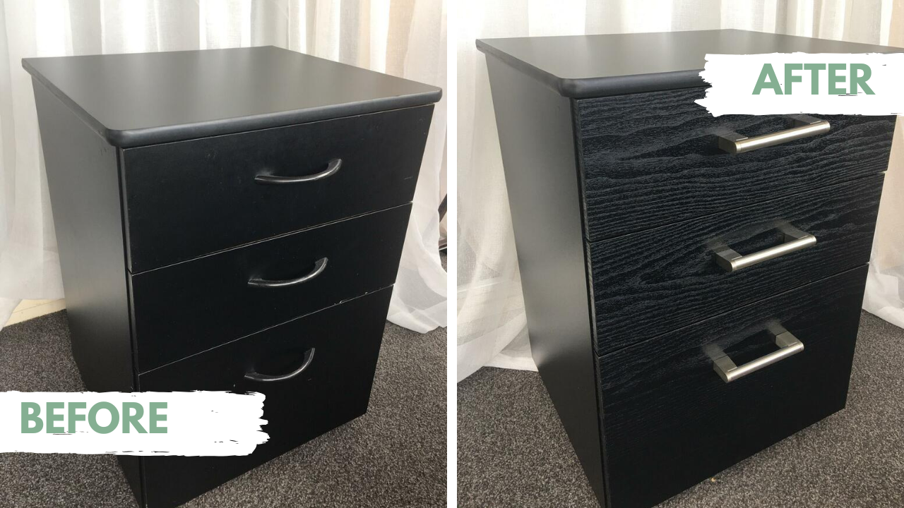 before and after drawers adhesive vinyl blackwood