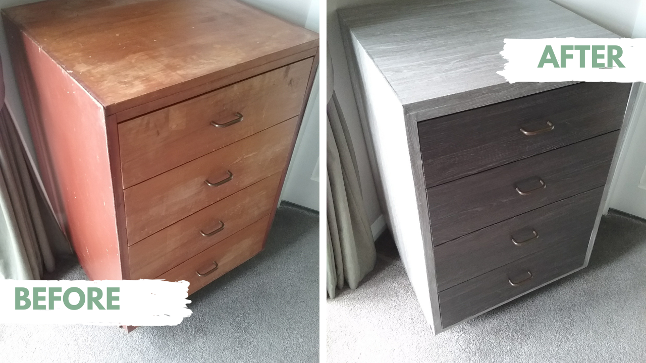 before and after drawers adhesive vinyl sheffield oak pearl grey
