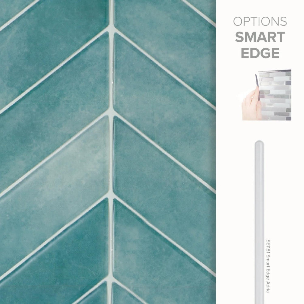 Chevron Täby Blue Green | Self-adhesive 3D Tiles