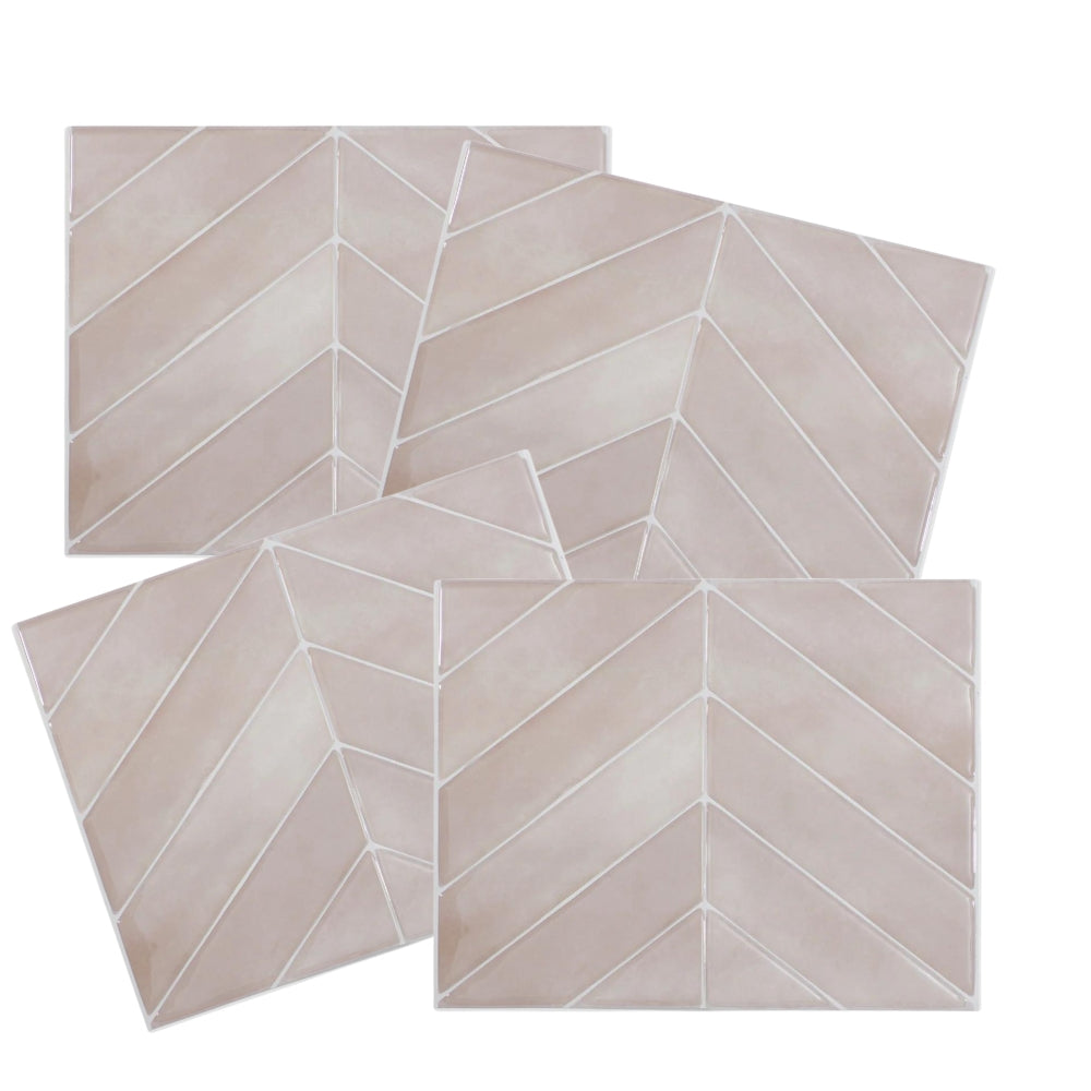 Chevron Viby Pink | Self-adhesive 3D Tiles