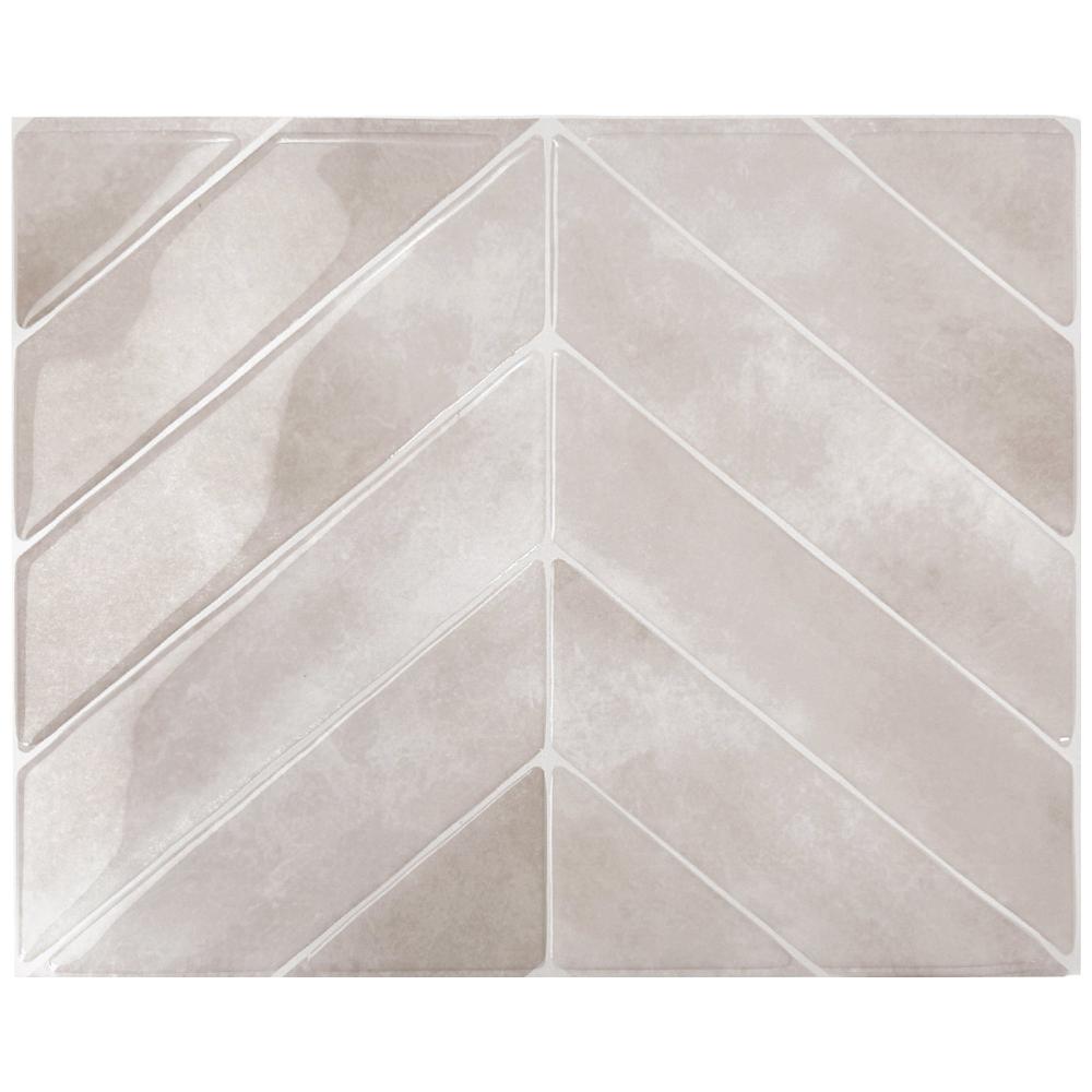 Chevron pink self-adhesive tile