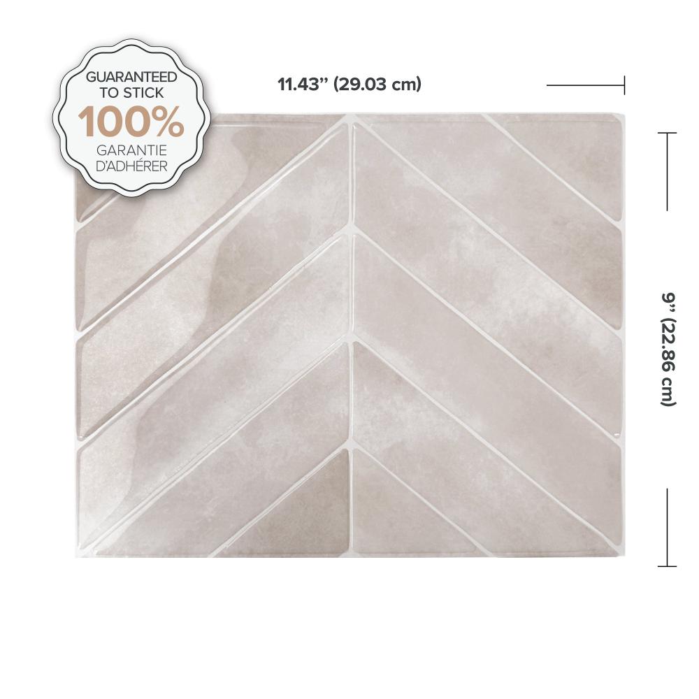 Chevron pink self-adhesive wall tile dimensions