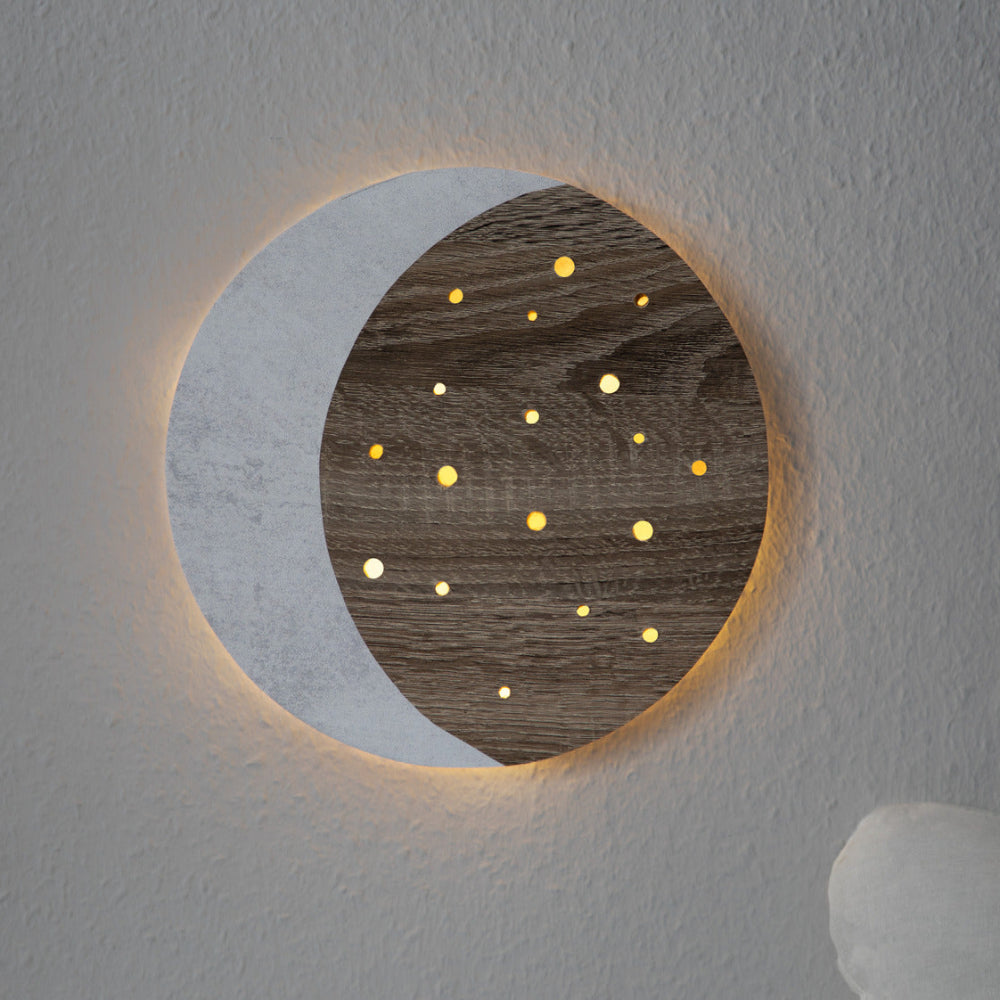 Concrete white adhesive vinyl moon light