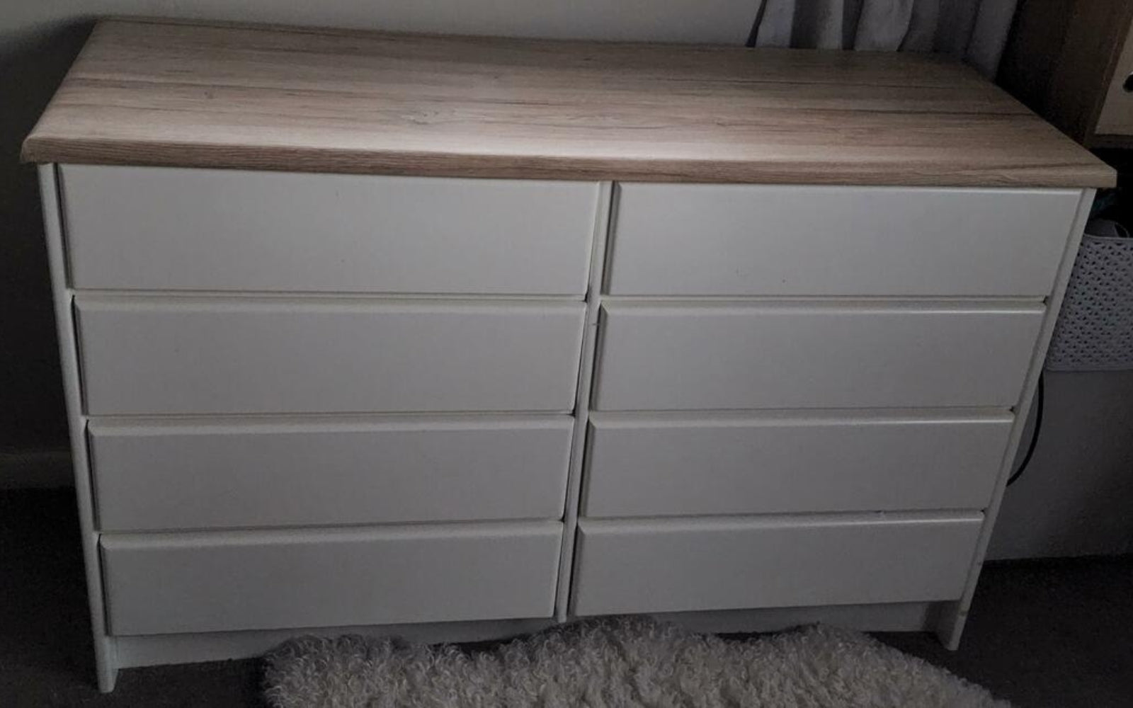 customer photo adhesive vinyl drawer sanremo oak