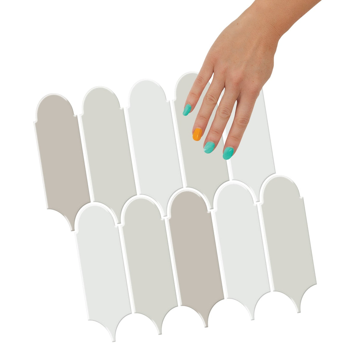 feather grey vinyl wall tiles