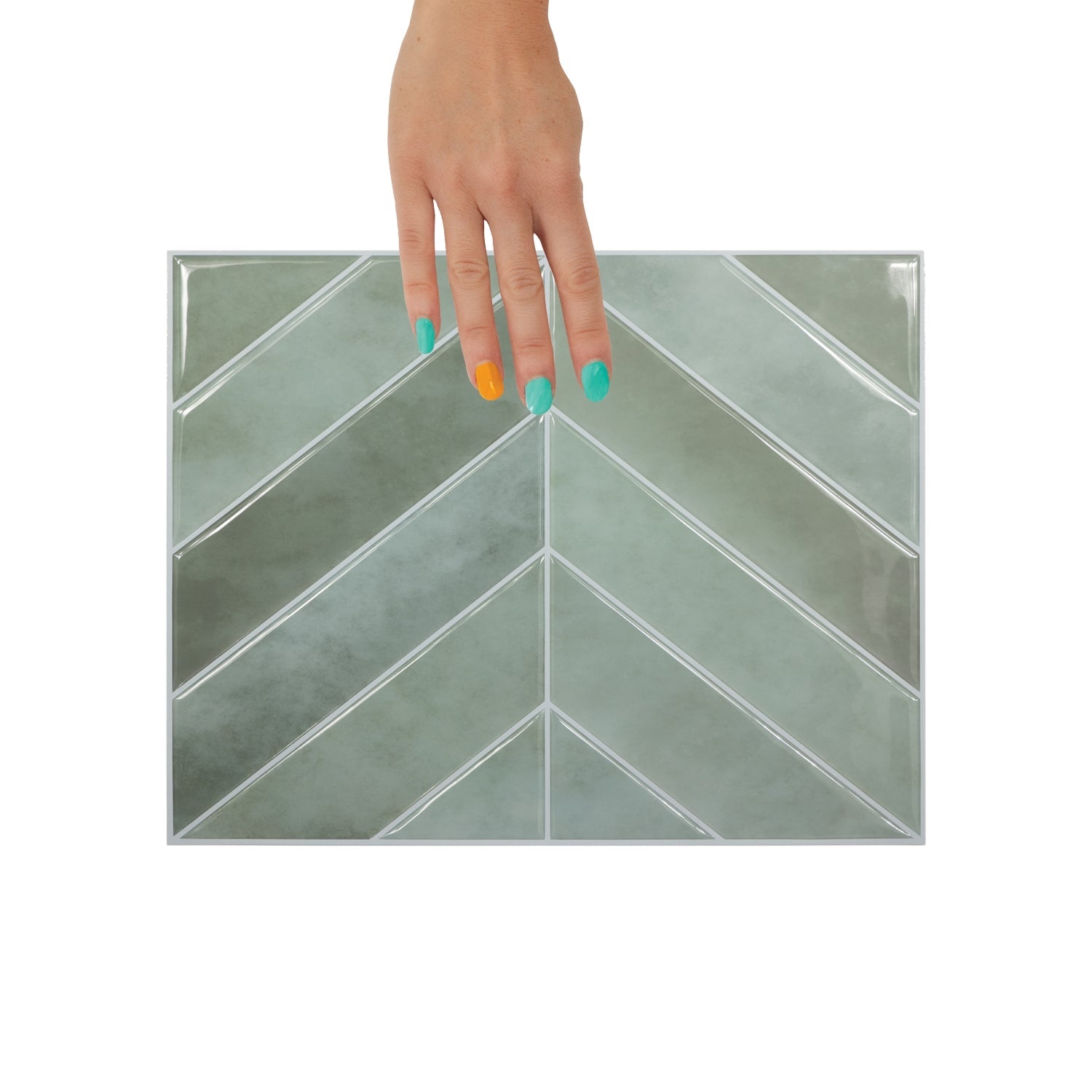 Magazine titled 'STRONG' on a surface with a tiled wall in the background