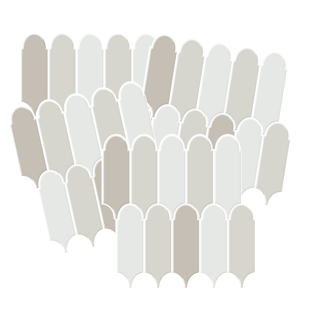 feather grey vinyl wall tiles 4-pack