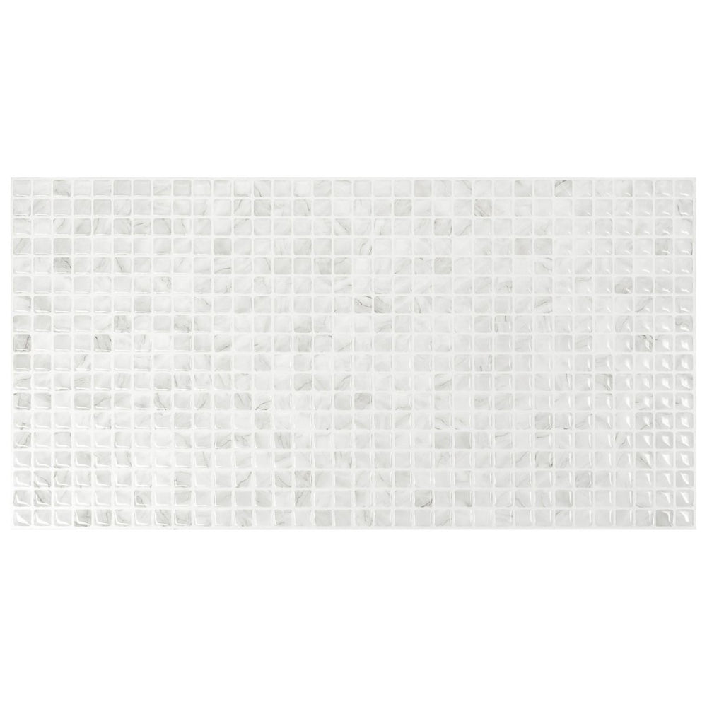 White and grey marble mosaic tiles
