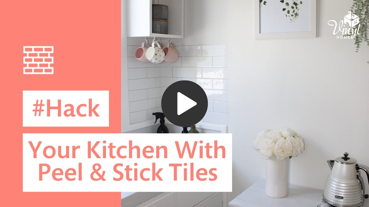 Hack your kitchen with peel and stick tiles