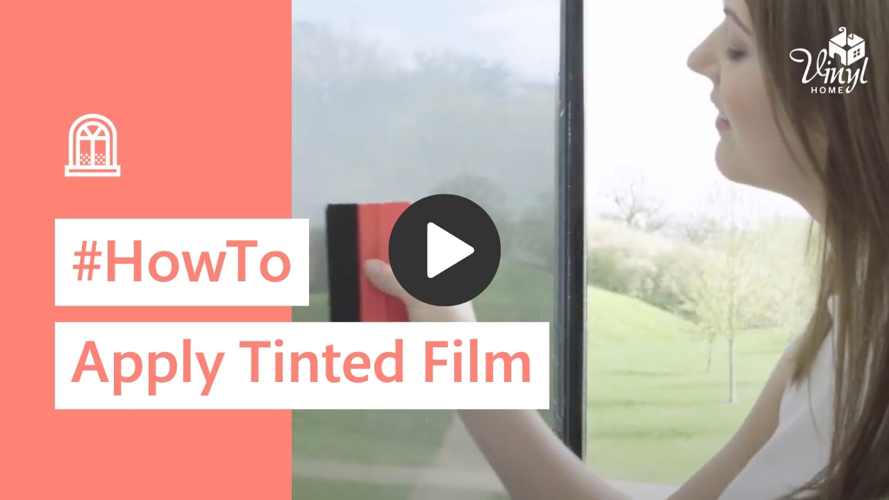 How to apply tinted static cling window film