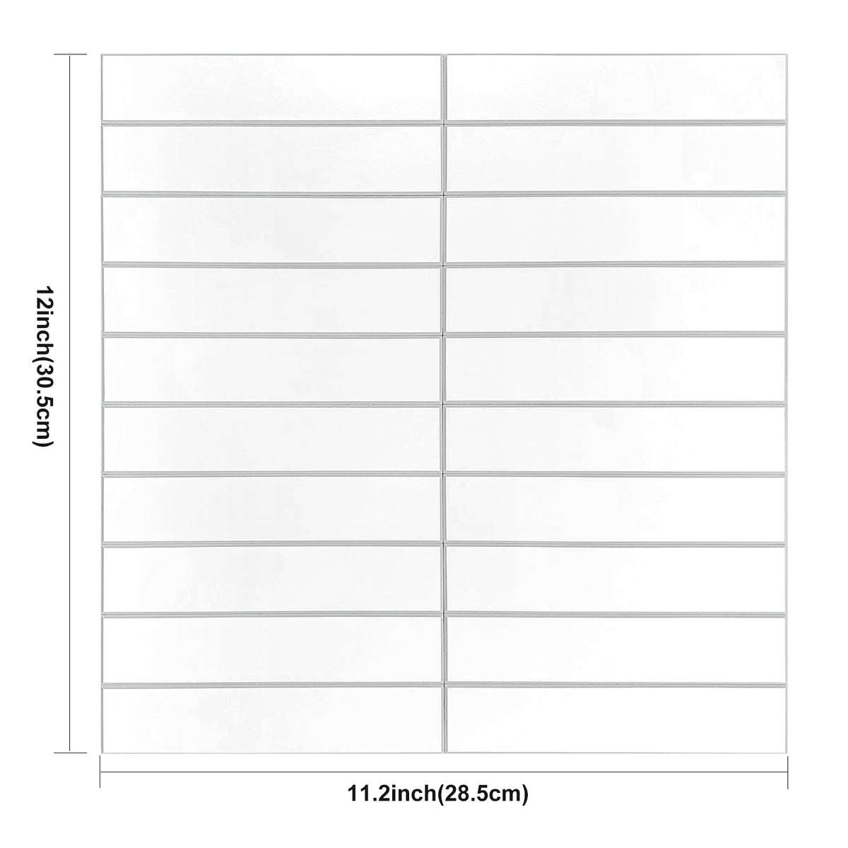 Dimensions of kit kat white matte wall tiles