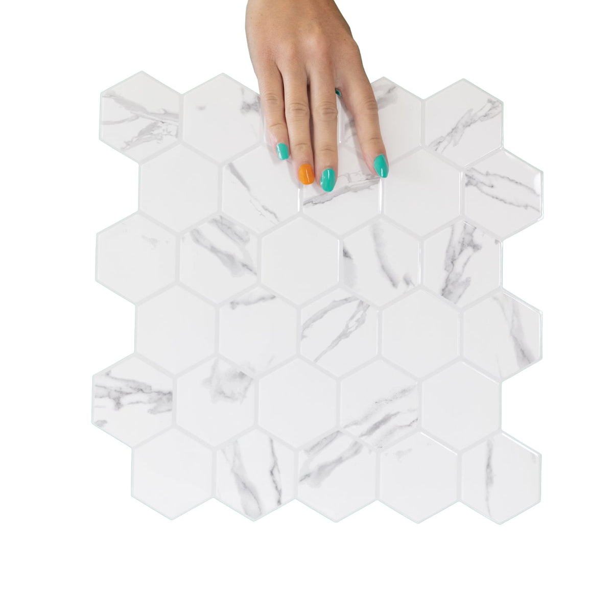 Marble hexagon tile