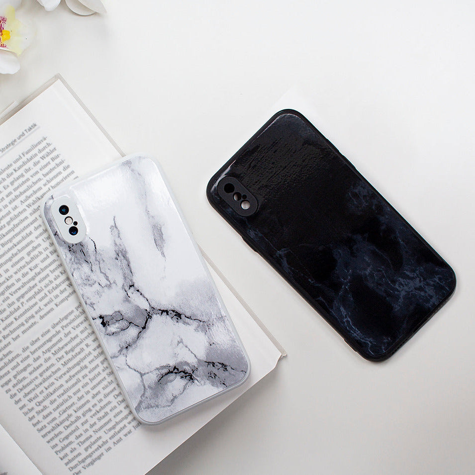 Marble marmi white adhesive vinyl mobile phone case