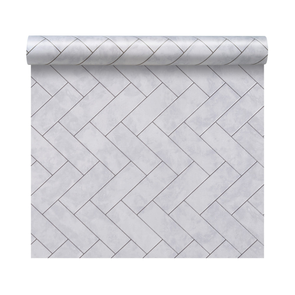 Metallic chevron vinyl wallpaper roll direction