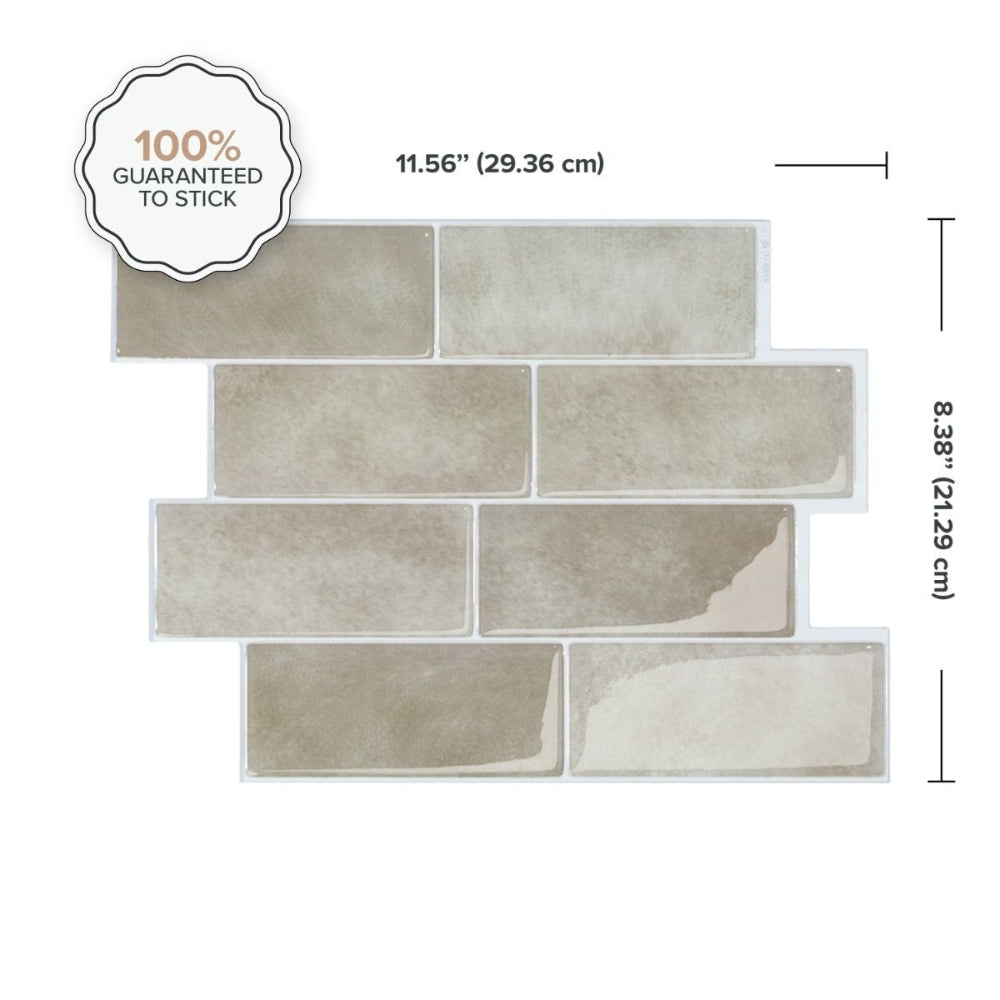 Metro Cologne Beige Tiles with measurement