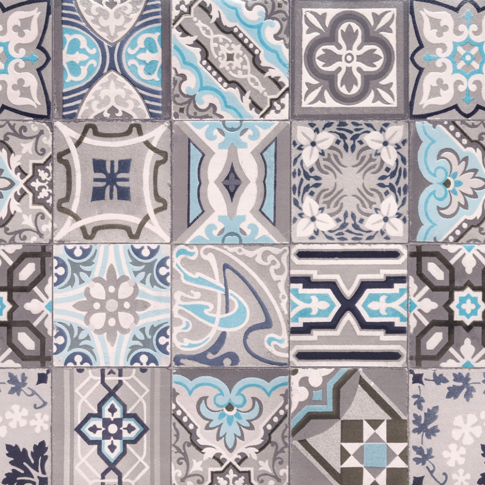 Moroccan tile simenta vinyl wallpaper 