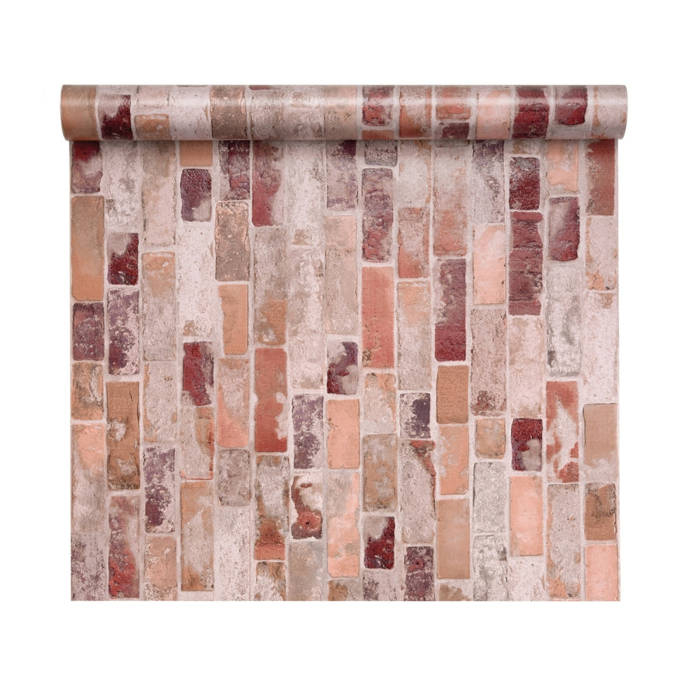 Old brick wall tisa vinyl wallpaper roll direction