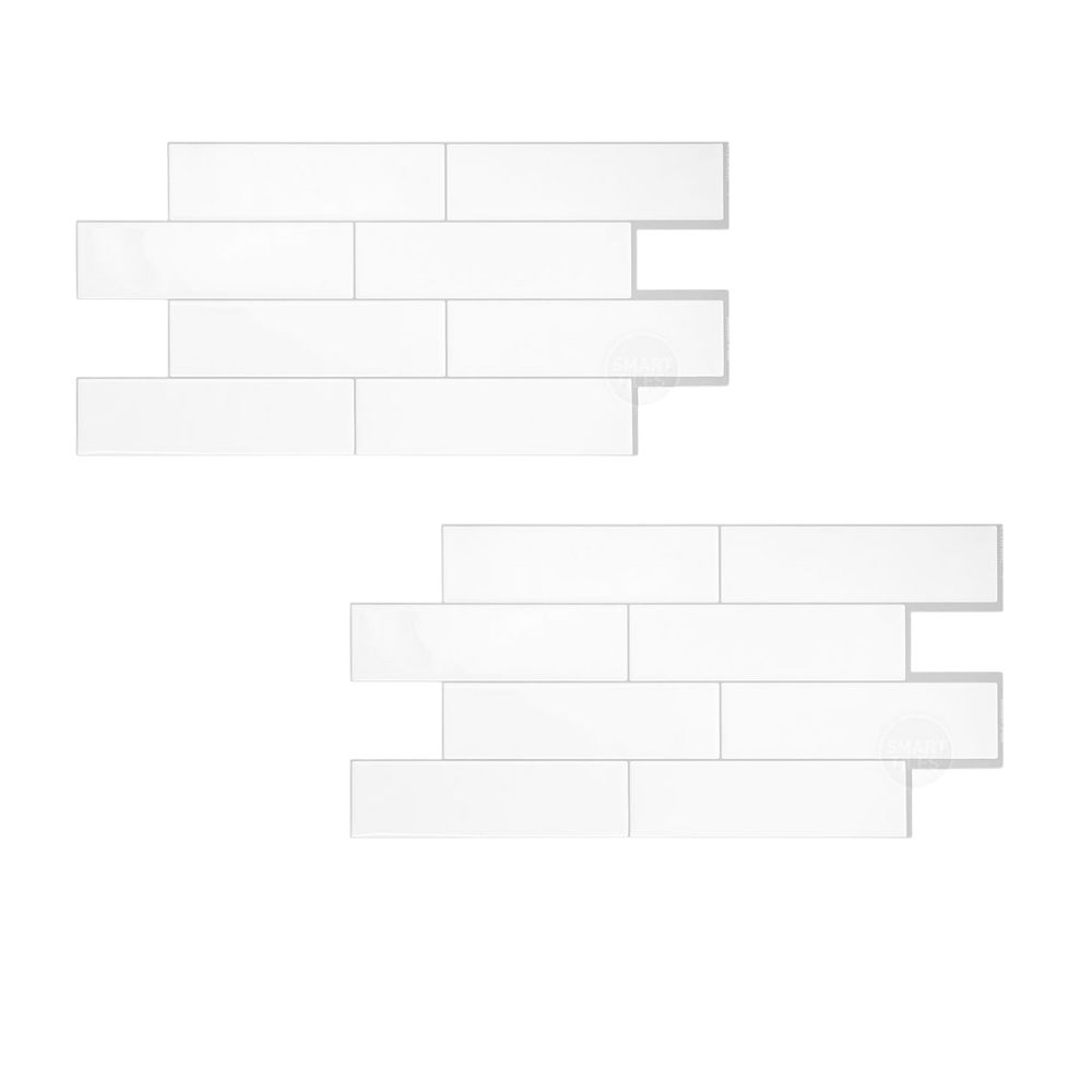 Oslo White Smart Tiles 2-pack