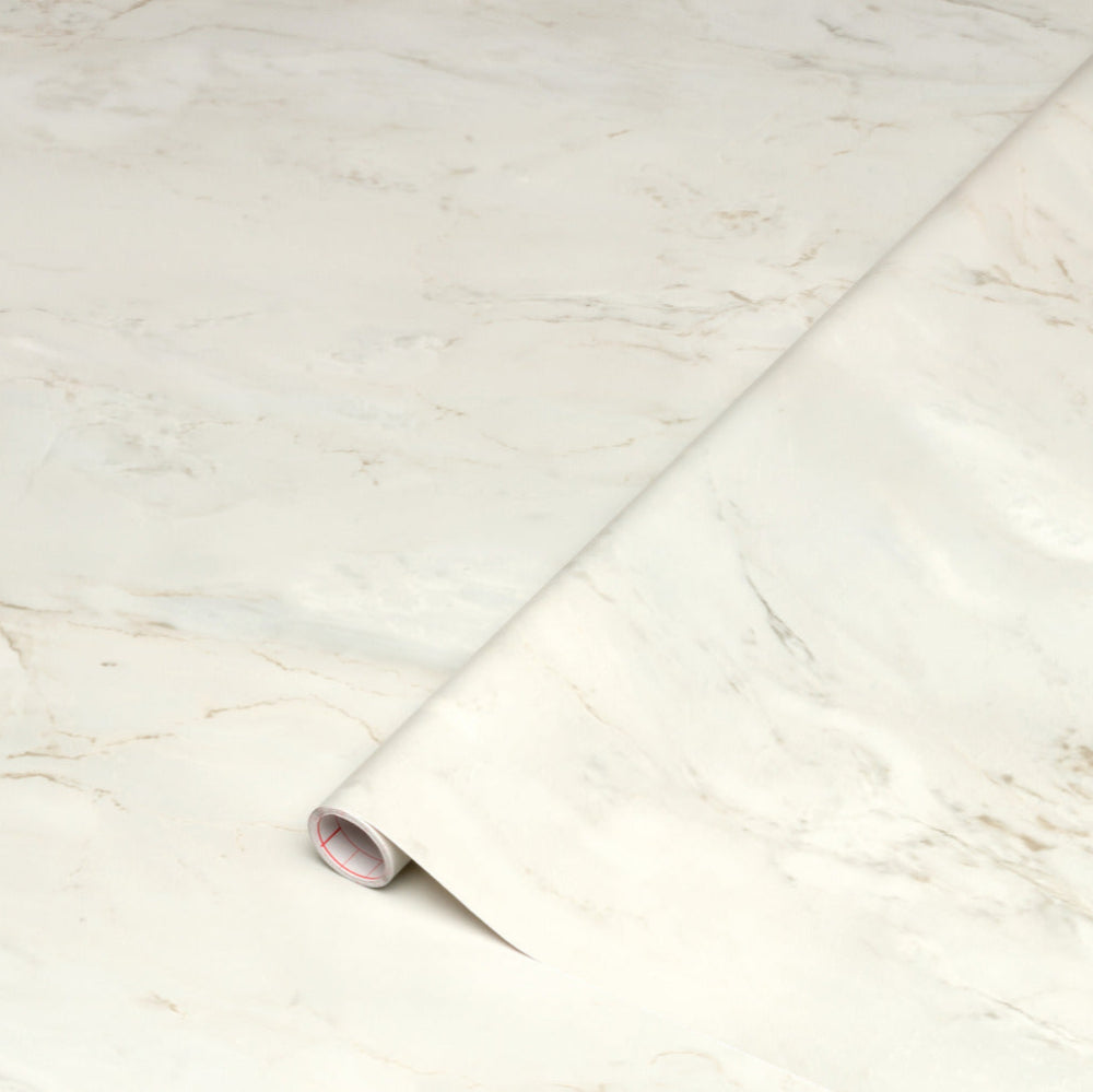 Marble romeo matte white adhesive vinyl roll