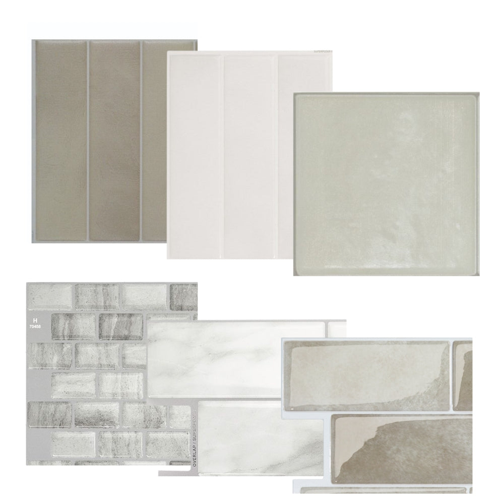 Sample Pack off white, beige and marble wall tiles