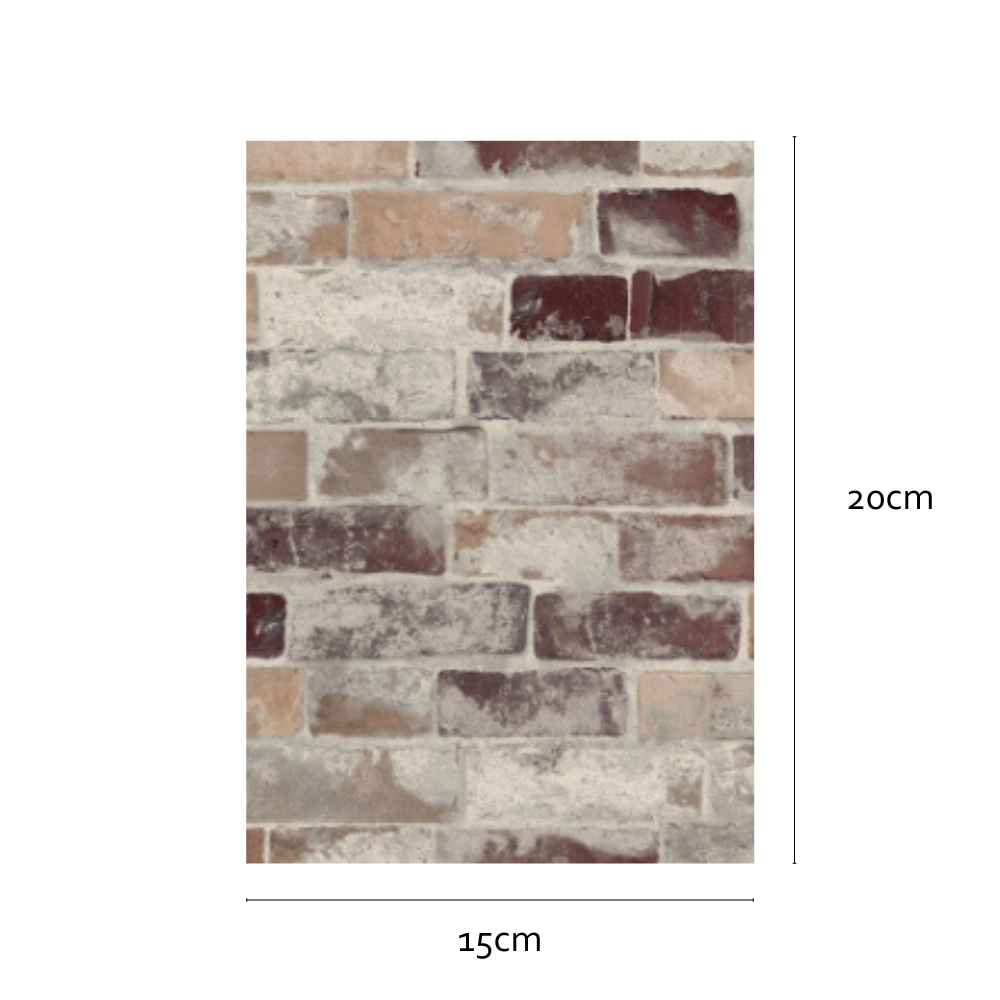 Old brick wall tisa vinyl wallpaper sample piece