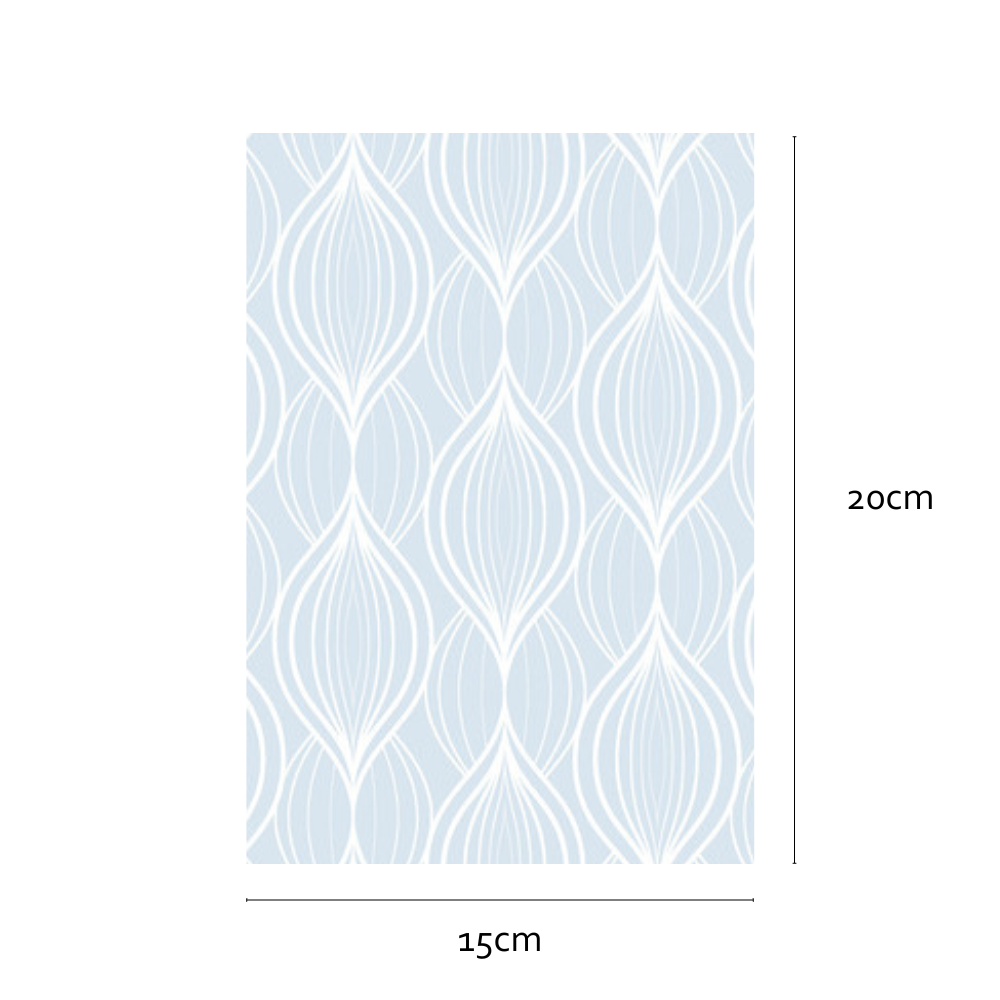 Sample size of Charis static cling window film