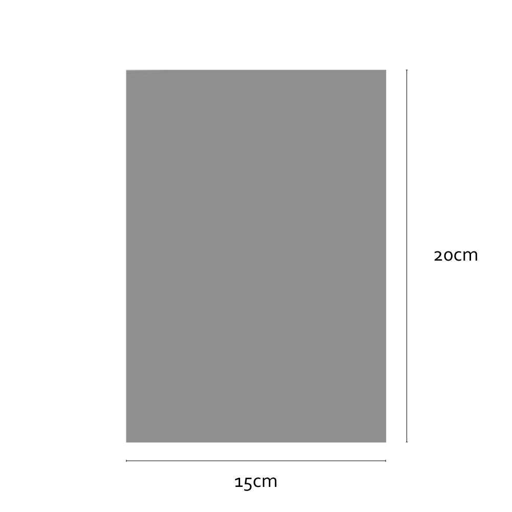Sample size of Tinted static cling window film