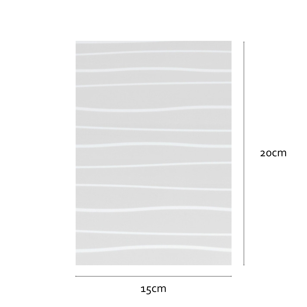 Sample size of Waves static cling window film