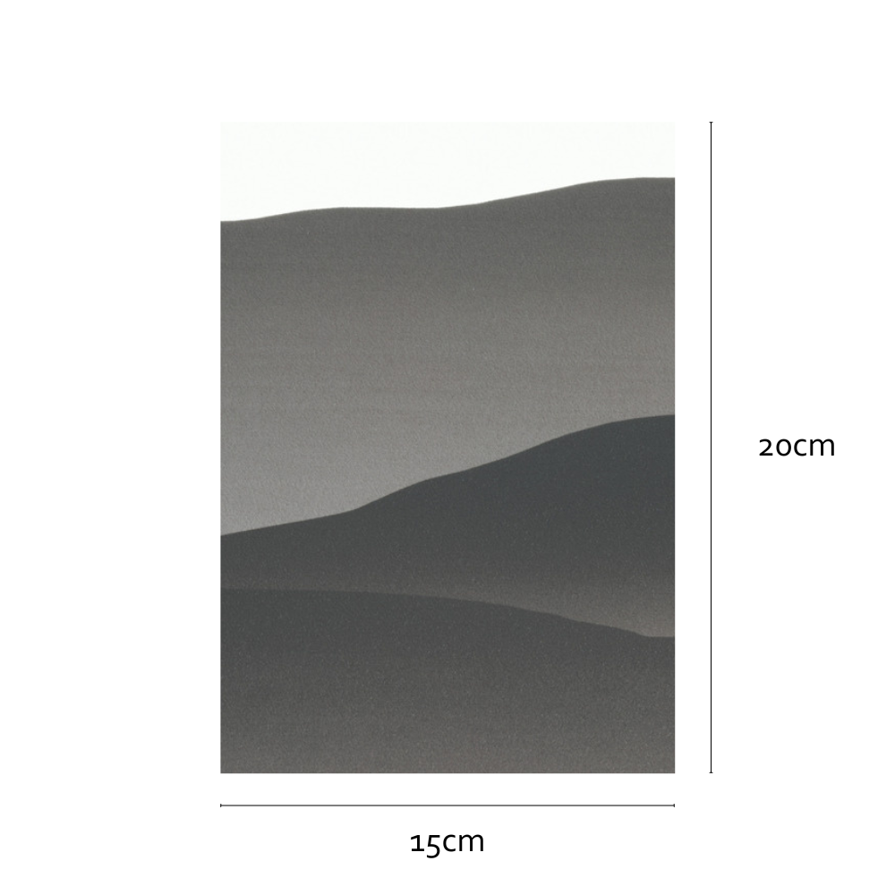 Sample size of Mountain static cling window film