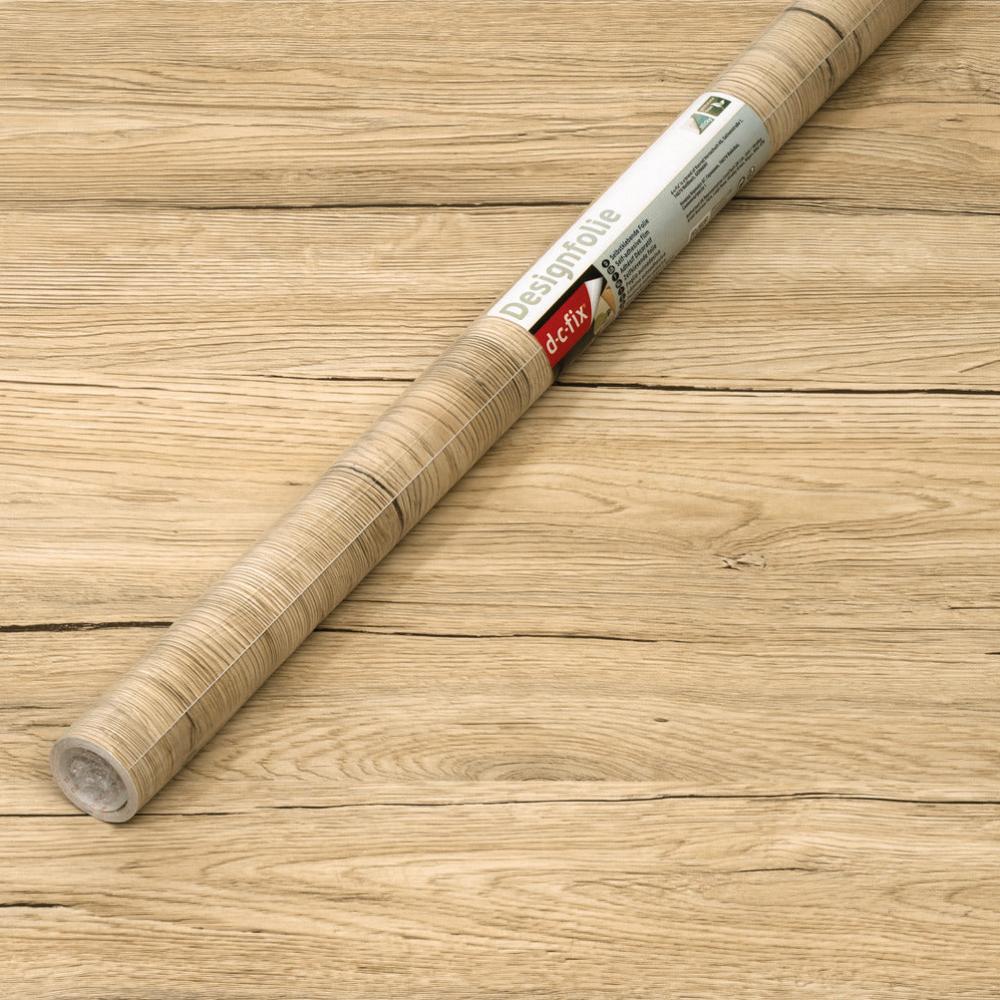 Sanremo oak sand adhesive vinyl d-c-fix roll