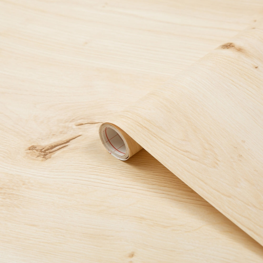 Scandinavian oak adhesive vinyl roll