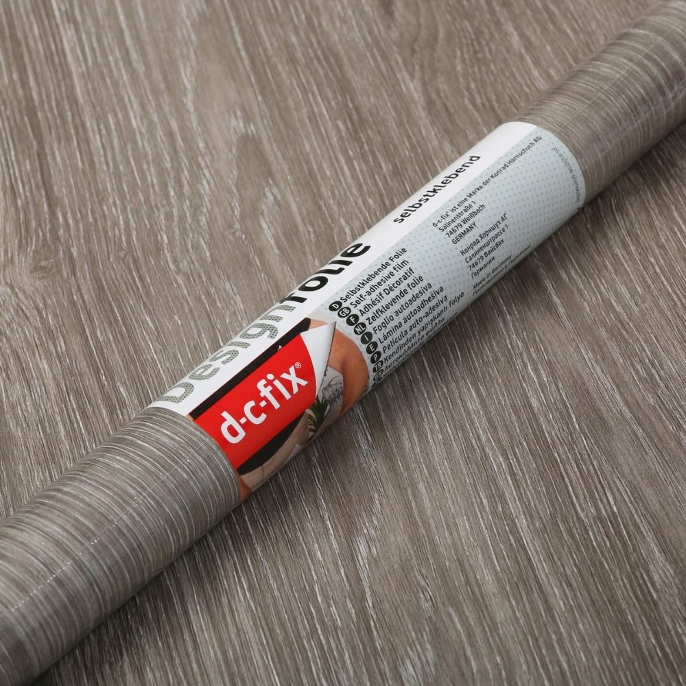 Sheffield oak pearl grey adhesive vinyl d-c-fix roll