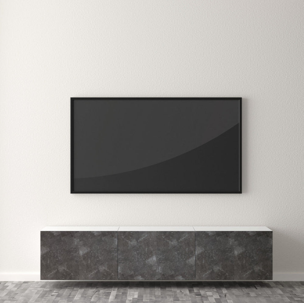 Slate grey adhesive vinyl tv unit