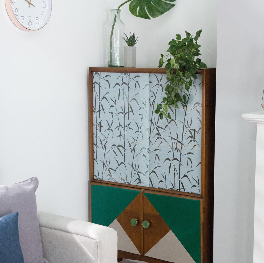 Bamboo static cling window film unit