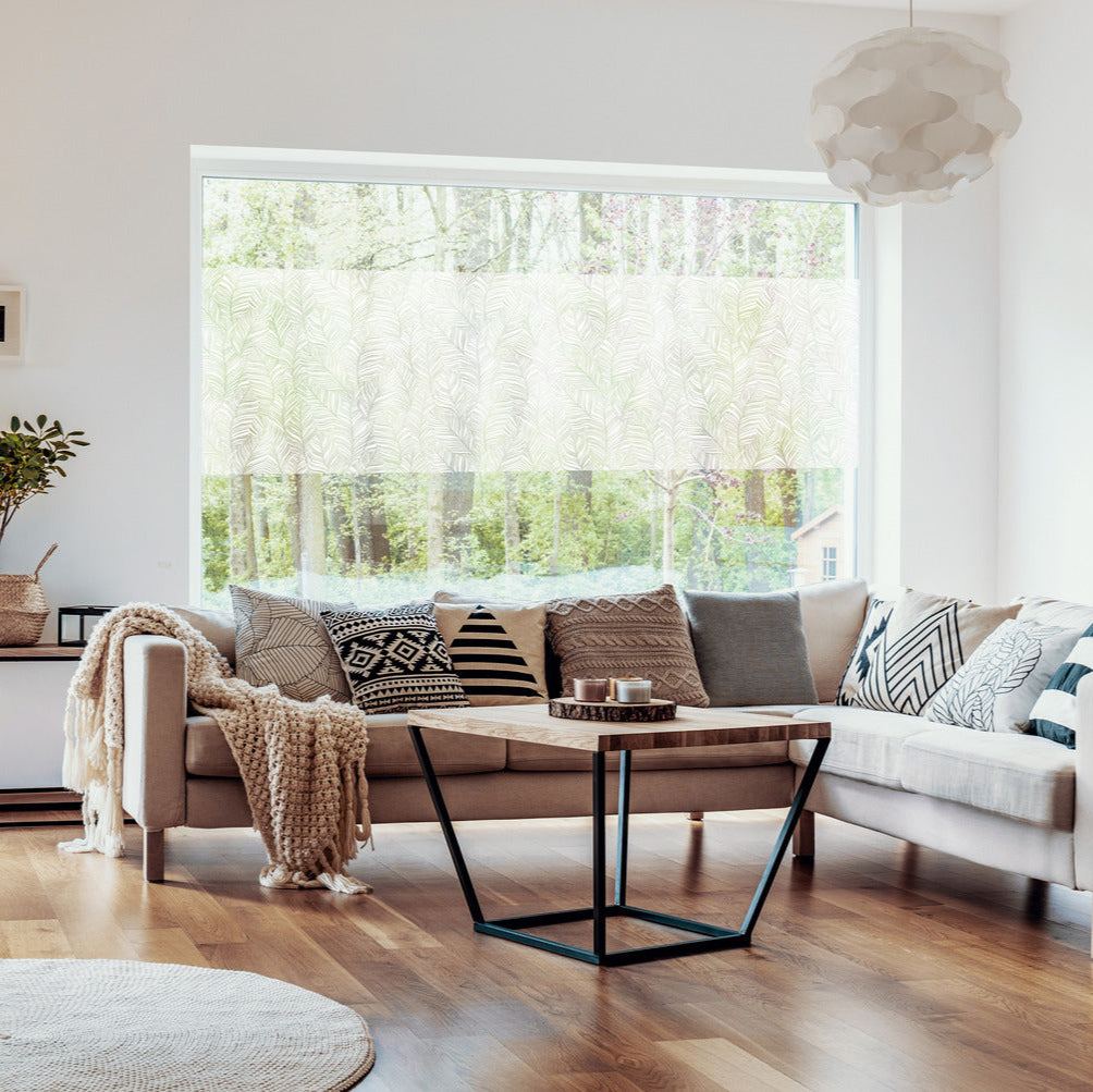 Blado static cling window film in lounge