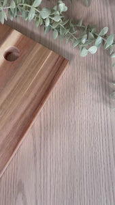 Close up video of Oak edge grain lime architectural grade adhesive vinyl
