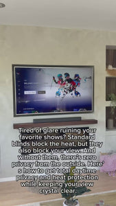 Installation of mirror reflective film