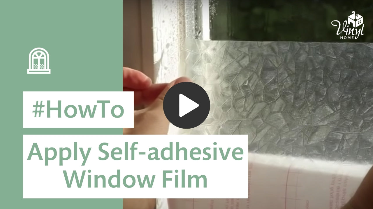 How to apply self-adhesive window film