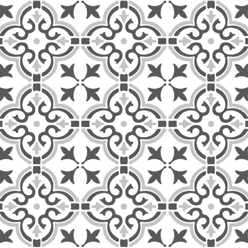 Sample Floral Shapes Tiles | Vinyl Wallpaper